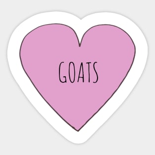 Love Goats Sticker